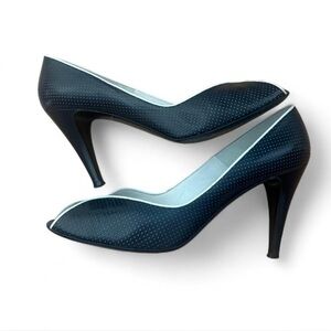 Bruno Magli Black Heels Sleek Minimalist Design